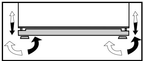 BEKO GNE60520X - Floor balance adjustment - 2