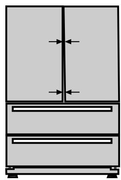 BEKO GNE60520X - Ajuste de laSeparateda puerta superior - 1