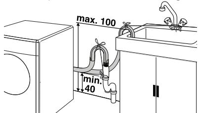 BEKO WMI 71241 - Collegamento dello scarico - 1