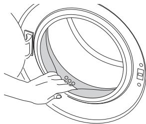 BEKO WMDY81487 - Nettoyage de la porte de chargement et du tambour - 1