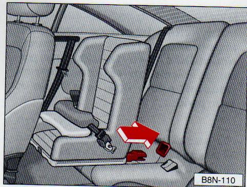 AUDI TT MK1 - Fixation de sièges pour enfants (système ISOFIX)* - 2