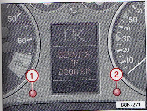 AUDI TT MK1 - Indicateur de périodicité d'entretien - 1