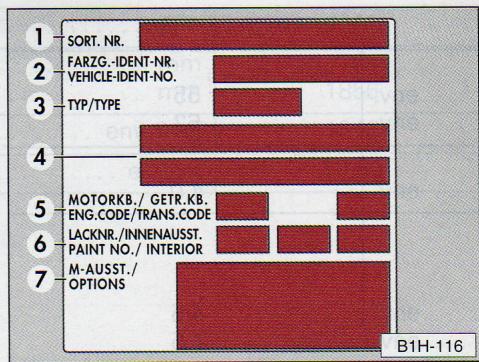 AUDI TT MK1 - - Le numéro d'identification du véhicule - 1