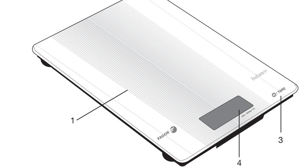 FAGOR BC-250 - BALANZA DE COCINA / BALANÇA DE COZINHA / KITCHEN SCALES / - 4