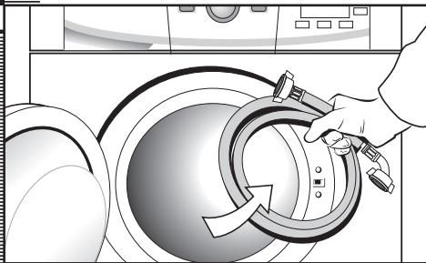 FAGOR FAS 3612 - The water supply hose is inside the drum: - 1