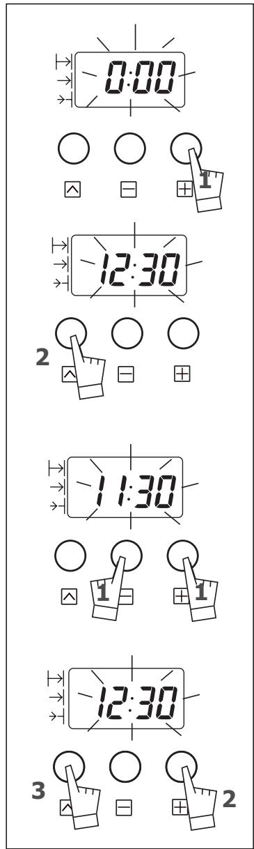 FAGOR HP-7660 - b) Resetting the clock time - 1