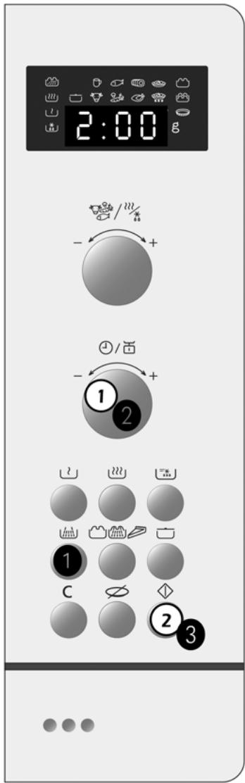FAGOR MW-ARG47GEX - Programación con la tecla "microondas" - 2