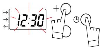 FAGOR HM-480X - Stellen der Uhr des Backofens - 4
