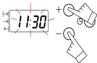 FAGOR HM-480X - Stellen der Uhr des Backofens - 3