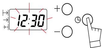 FAGOR HM-480X - Stellen der Uhr des Backofens - 2