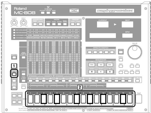 ROLAND MC808 - Utilisation des RPS - 1