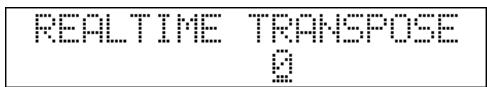 ROLAND MC808 - Maintenez [TRANSPOSE] enfoncé et utilisez la molette VALUE ou [INC] [DEC] pour choisir une valeur de transposition. - 1