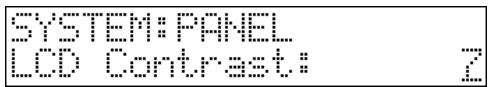 SYSTEM: PANEL LOD Contrast: 7