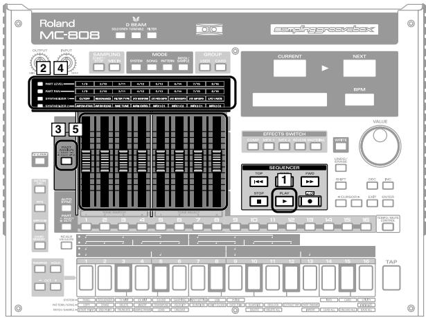 Roland MC-808 D BEAM SAMPLING VOLUME 100% OUTPUT INPUT SAMPLING MAYA MODE GROUP CURRENT NEXT BPM 3 5 EFFECTS SWITCH VALUE SEQUENCER TDP 1 STOCK FLAVY + CURRENCY EXIT TAP