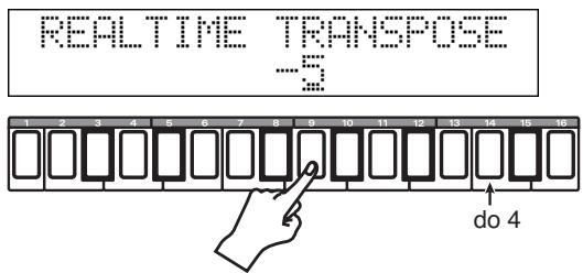 REALTIME TRANSPOSE -5 1 2 3 4 5 6 7 8 9 10 11 12 13 14 15 16 do 4