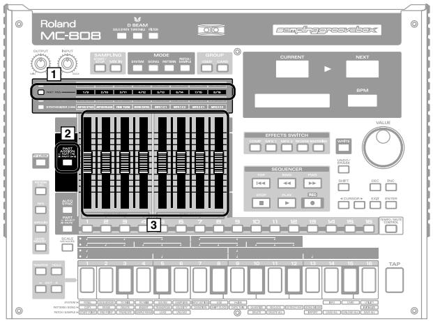 Roland MC-808 D BEAM SAMPLING MODE GROUP CURRENT NEXT BPM EFFECTS SWITCH SEQUENCER TAP TAP