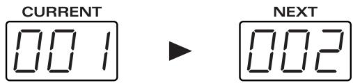 CURRENT 001 NEXT 002