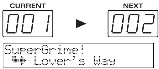 ROLAND MC808 - Reprenez les étapes 2 et 3 pour sélectionner le Pattern à suivre. - 1