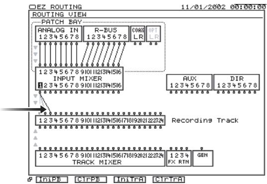 ROLAND VS2400CD - Routage des signaux d'entrée sur l'écran EZ routing VIEW - 2