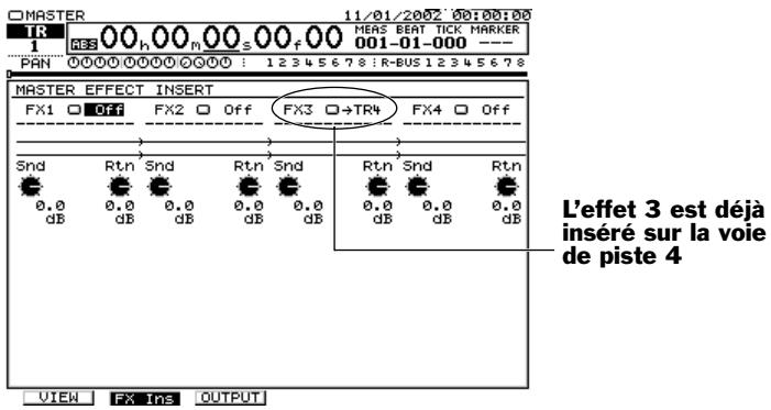 ROLAND VS2400CD - Insertion d'effets sur le bus MASTER - 1