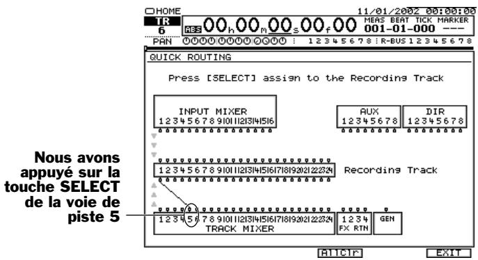 ROLAND VS2400CD - Routage rapide d'un report de pistes - 7