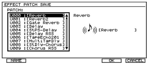 ROLAND VS2400CD - Sauvegarde d'un patch d'effet - 1