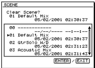 ROLAND VS2400CD - Suppression d'une scène en mode protégé - 1