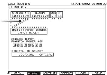 ROLAND VS2400CD - Connexion des signaux d'entrée aux voies d'entrée - 2