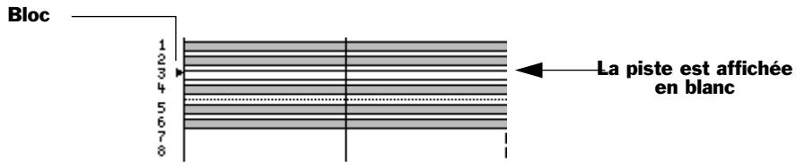ROLAND VS2400CD - Aspect des pistes, phrases et régions sélectionnées - 1