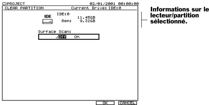 ROLAND VS2400CD - Suppression d'un lecteur/partition - 1