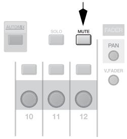 ROLAND VS2400CD - Couverture des voies en mode mute - 1