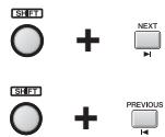 ROLAND VS2400CD - Utilisation des touches previous et NEXT - 2