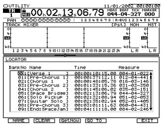 ROLAND VS2400CD - Édition des locators - 1