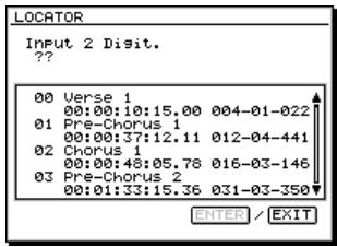 ROLAND VS2400CD - Rappel d'un locator en mode de sécurité - 1