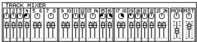 ROLAND VS2400CD - Utilisation de l'écran fader/pan - 1