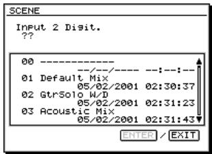 ROLAND VS2400CD - Chargement d'une scène en mode protégé - 1