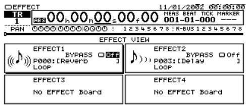 ROLAND VS2400CD - L'écran EFFECT VIEW - 1