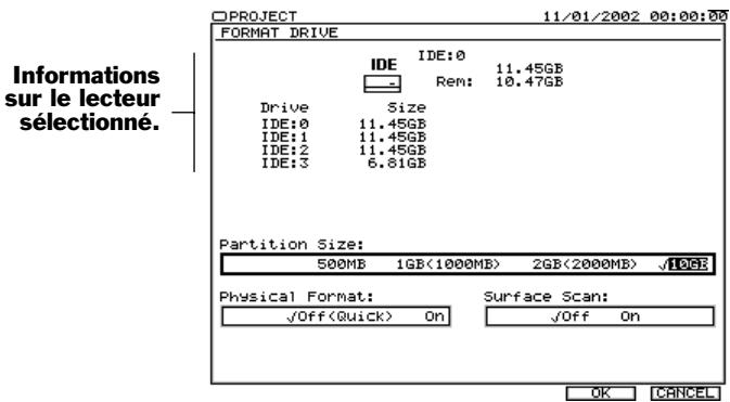 ROLAND VS2400CD - Formater un disque dur - 1