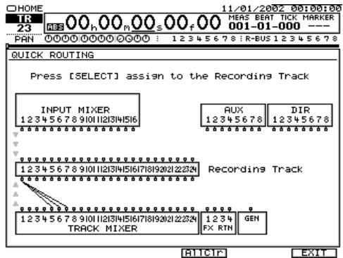 ROLAND VS2400CD - Routage rapide d'un report de pistes - 9