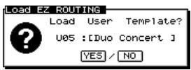 ROLAND VS2400CD - Chargement d'un fichier EZ routing - 3