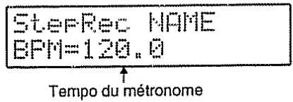 StepRec NAME BPM=120.0 Tempo du métronome