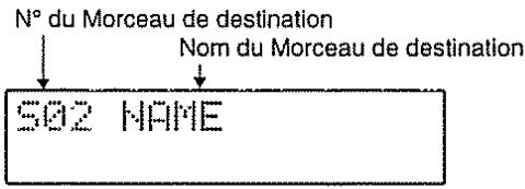 N° du Morceau de destination Nom du Morceau de destination 502 NAME