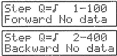 Step 0=∫ 1-100 Forward No data Step 0=∫ 2-400 Backward No data