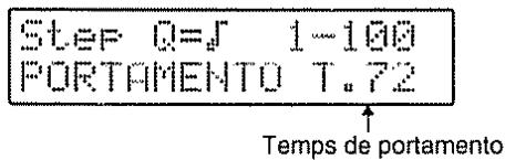 Step Q=∫ 1-100 PORTAMENTO T.72 Temps de portamento