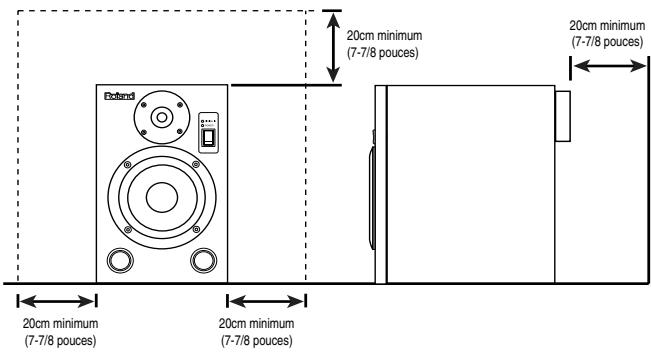 ROLAND DS-5 - Remarques importantes concernant l'emplacement - 2