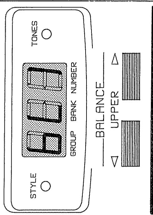 ROLAND E-40 OR - Boutons UPPER: Mode BALANCE 2 - 2