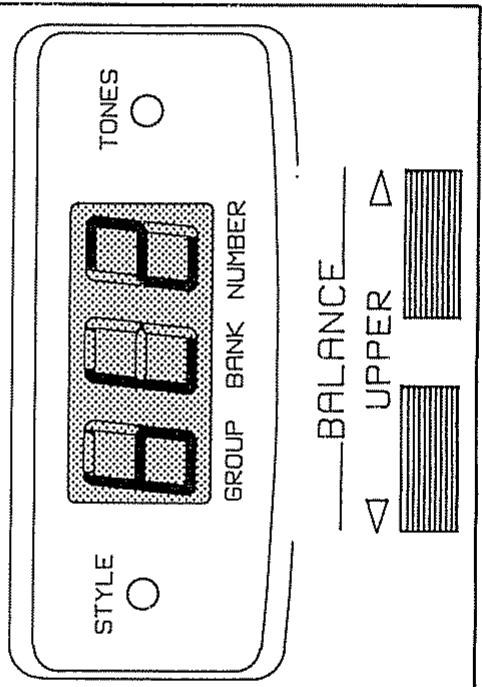 ROLAND E-40 OR - Boutons UPPER: Mode BALANCE 2 - 3