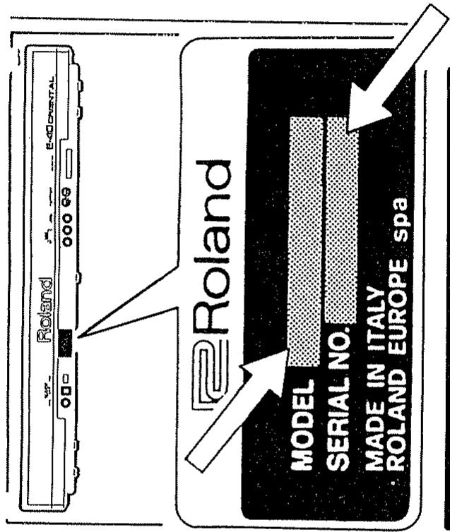 ROLAND E-40 OR - Remarques générales sur la livraison - 1