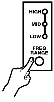 ROLAND EF-303 - Sélection de la plage d'application de l'effet (FREQ RANGE) - 1
