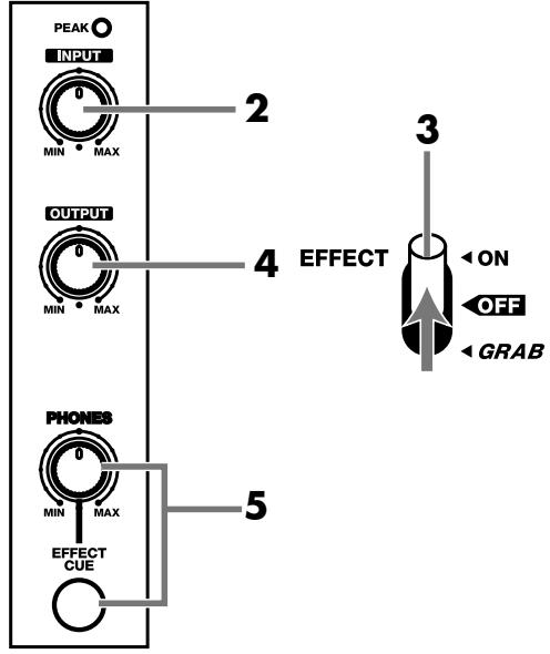 ROLAND EF-303 - Réglage de niveau - 2